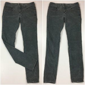 FREE PEOPLE Light Gray/Green'ish undertone Corduroy Skinny Jeans